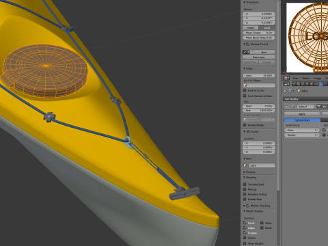 Kayak 3D 모델