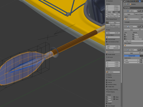 Kayak 3D 모델