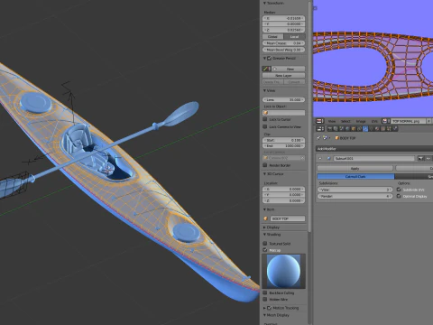 Kayak 3D Model