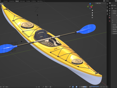 Kayak 3D 모델