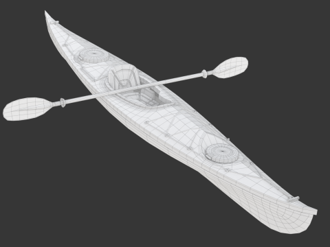 Kayak 3D 모델