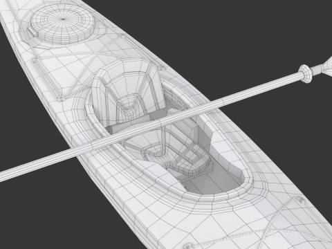 Kayak 3D 모델
