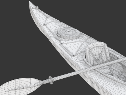 Kayak 3D 모델