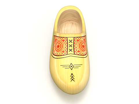 Dutch Clogs 3D मॉडल