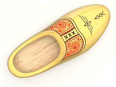 Dutch Clogs 3D मॉडल