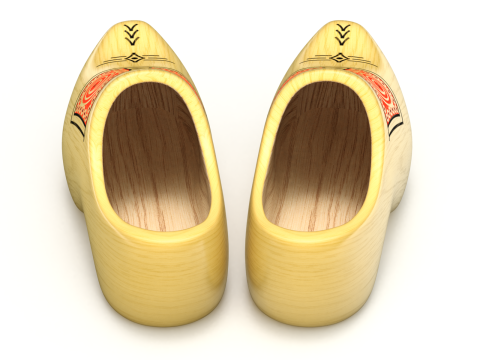 Dutch Clogs 3D मॉडल