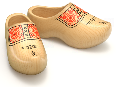 Dutch Clogs 3D मॉडल