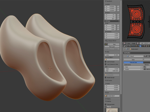 Dutch Clogs 3D मॉडल