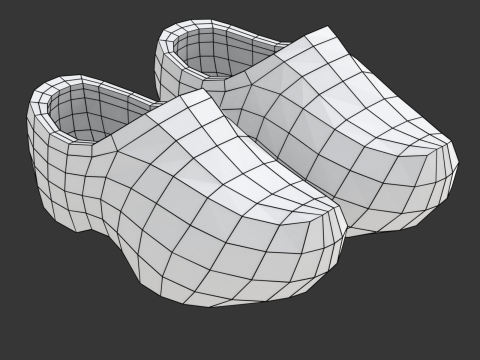 Dutch Clogs 3D मॉडल