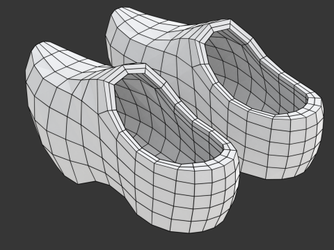 Dutch Clogs 3D मॉडल