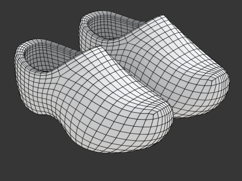 Dutch Clogs 3D मॉडल
