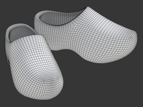 Dutch Clogs 3D मॉडल