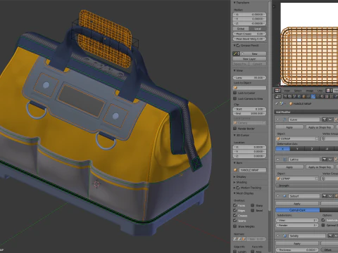 Mouth Tool Bag 3D Model