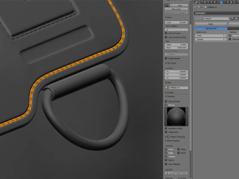 Mouth Tool Bag 3D Model