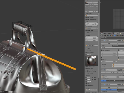 Mouth Tool Bag 3D Model