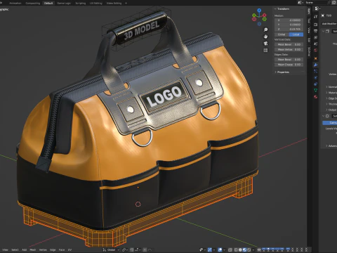 Mouth Tool Bag 3D Model