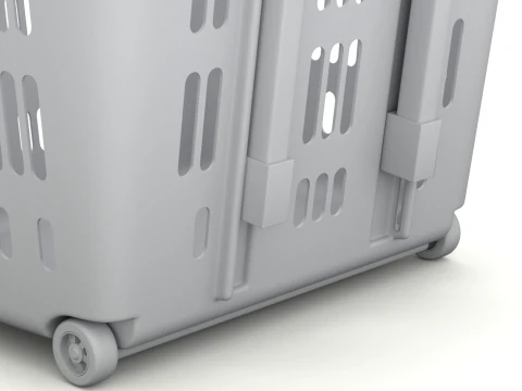 Cestino della spesa con ruote Modello 3D