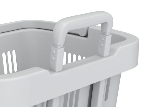 Cestino della spesa con ruote Modello 3D