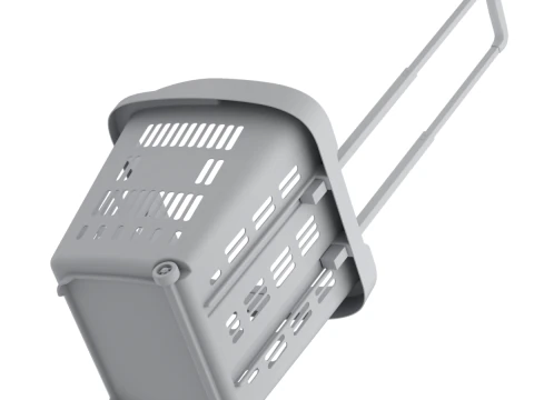 Cestino della spesa con ruote Modello 3D