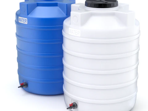 Serbatoio di stoccaggio dell'acqua in plastica Modello 3D