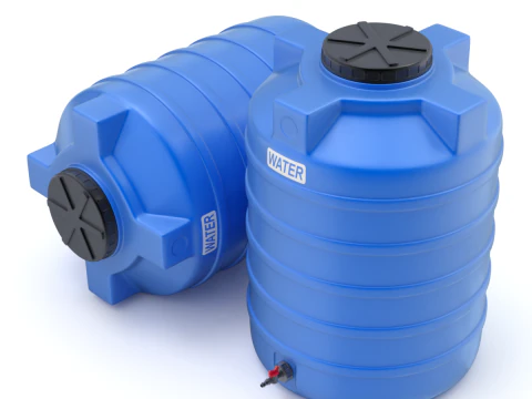 Serbatoio di stoccaggio dell'acqua in plastica Modello 3D