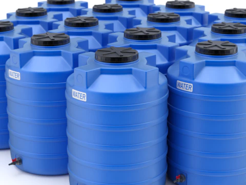 Serbatoio di stoccaggio dell'acqua in plastica Modello 3D