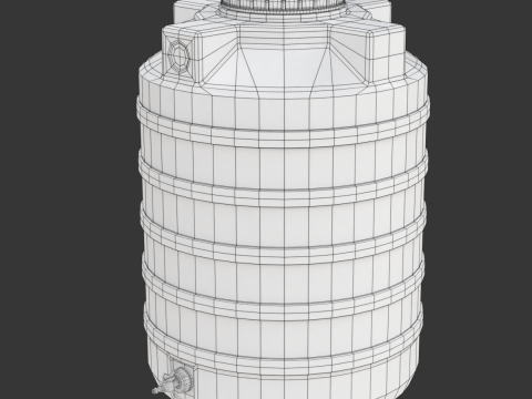 Plastic Water Storage Tank Modelo 3D