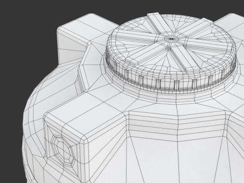 Plastic Water Storage Tank Modelo 3D