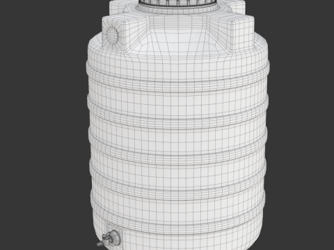 Plastic Water Storage Tank Modelo 3D