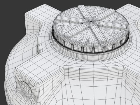 Plastic Water Storage Tank Modelo 3D