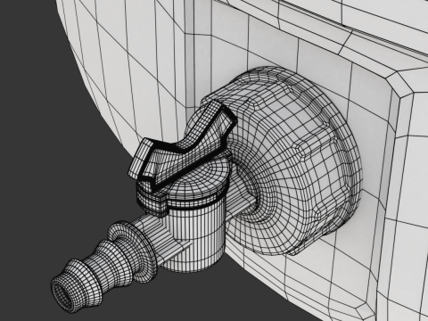 Plastic Water Storage Tank Modelo 3D
