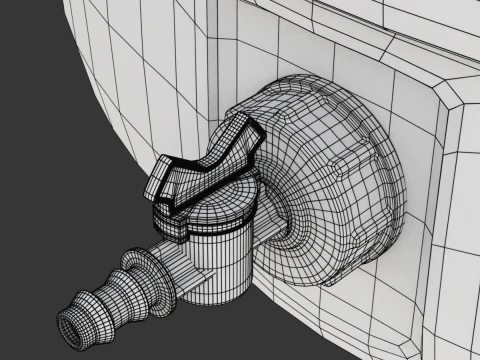 Serbatoio di stoccaggio dell'acqua in plastica Modello 3D