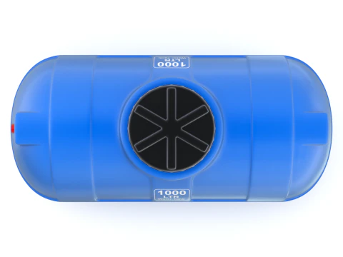 Pill Form Plastic Water Storage Tank 3D Model