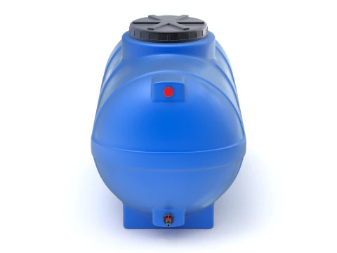 Pill Form Plastic Water Storage Tank 3D Model