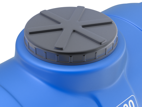 Pill Form Plastic Water Storage Tank Modelo 3D