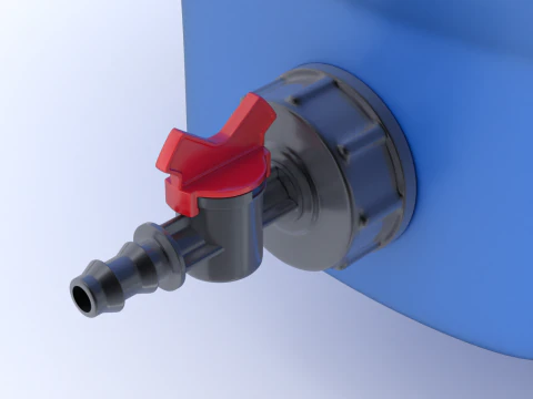 Pill Form Plastic Water Storage Tank 3D Model