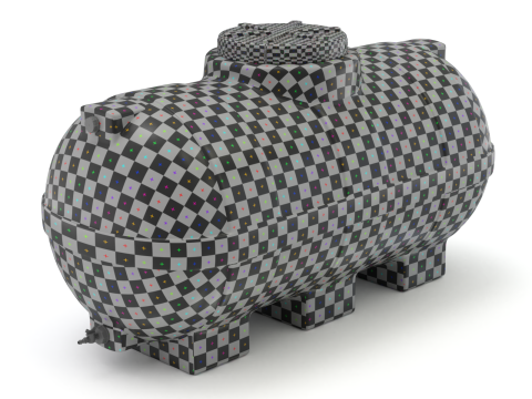 Pill Form Plastic Water Storage Tank Modelo 3D