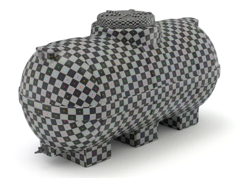 Pill Form Plastic Water Storage Tank 3D Model
