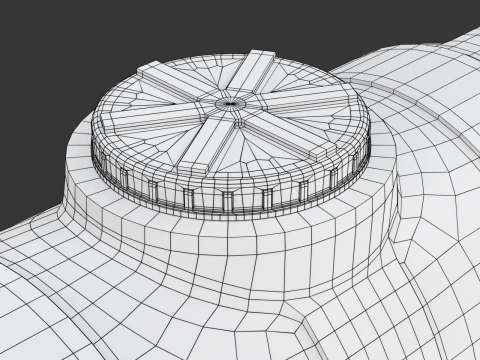 Pill Form Plastic Water Storage Tank 3D Model