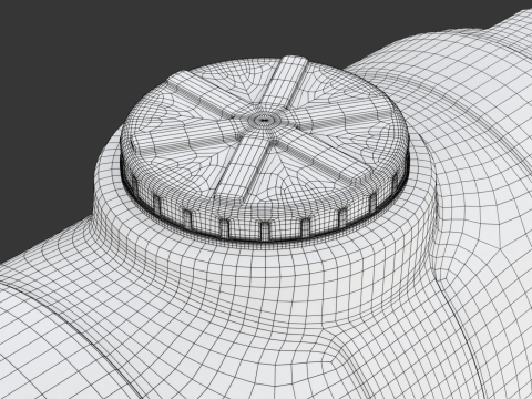 Pill Form Plastic Water Storage Tank Modelo 3D