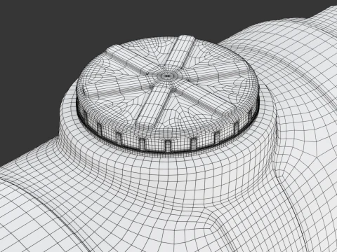 Pill Form Plastic Water Storage Tank 3D Model