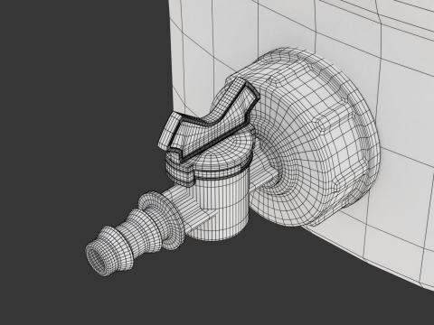 Pill Form Plastic Water Storage Tank Modelo 3D