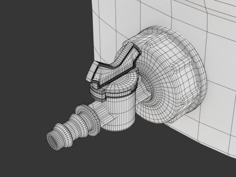 Pill Form Plastic Water Storage Tank 3D Model