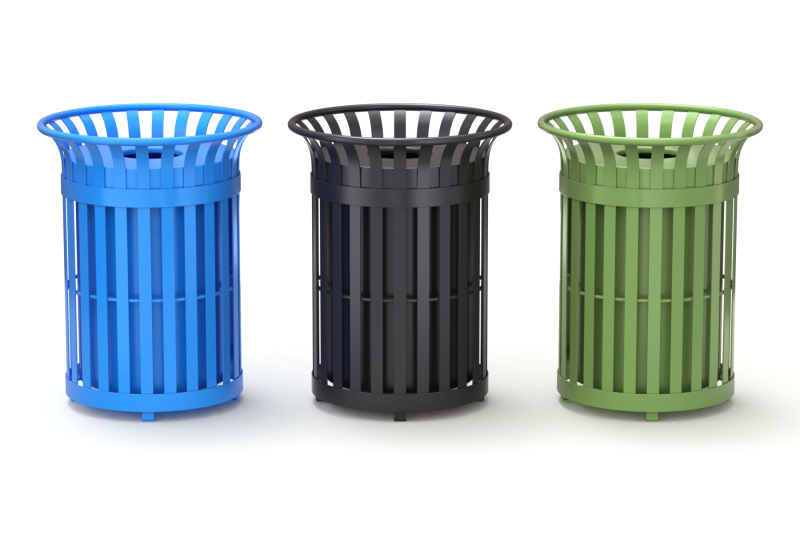 Park Trash Can 3D-Modell .c4d .max .obj .3ds .fbx .stl .blend 