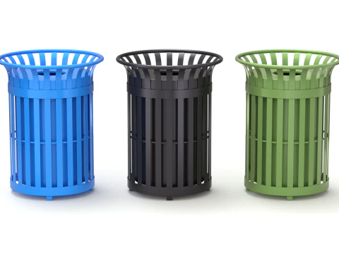 Cestino del parco Modello 3D