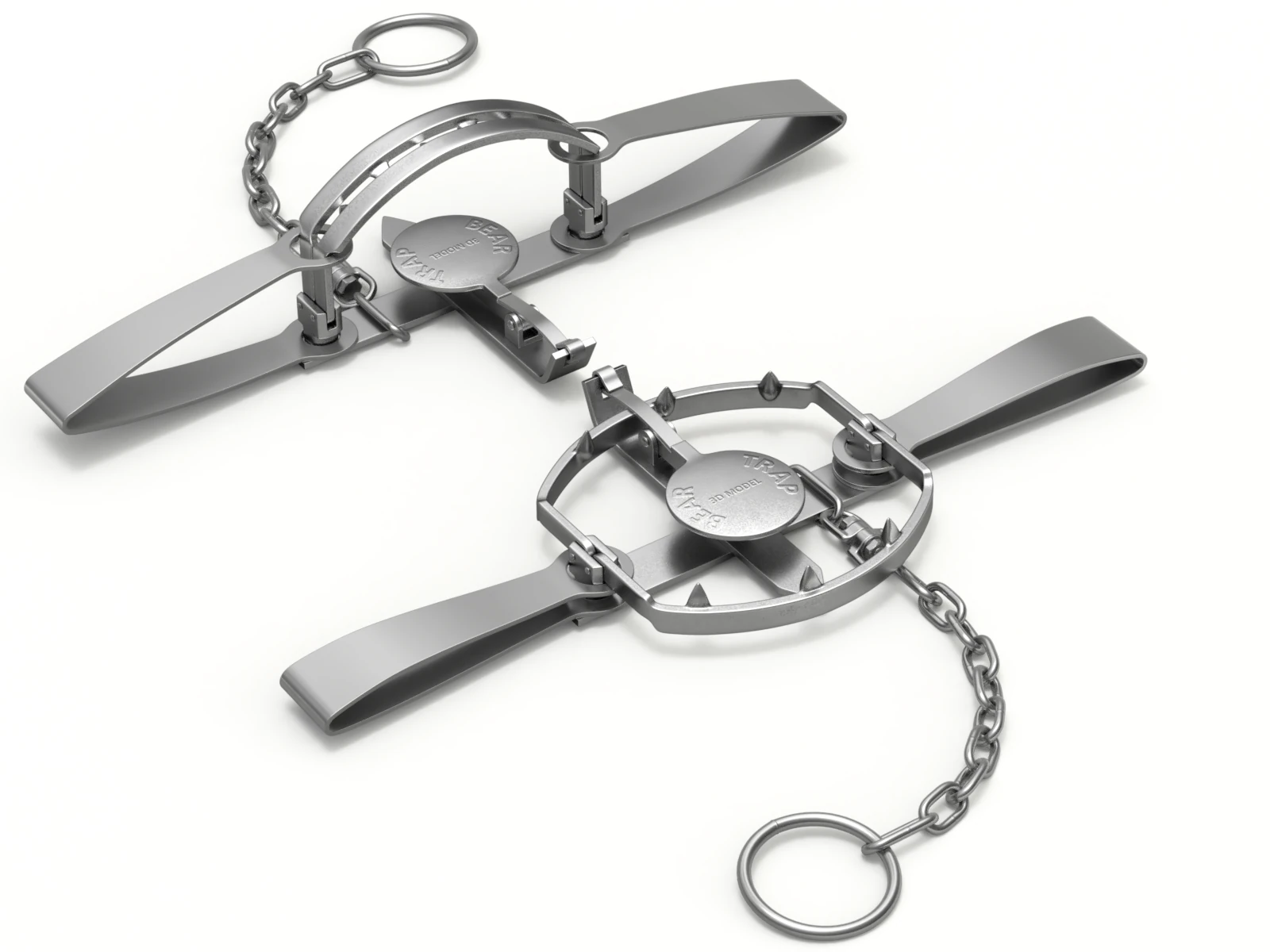 Trappola per orsi Modello 3D .c4d .max .obj .3ds .fbx .stl .blend 