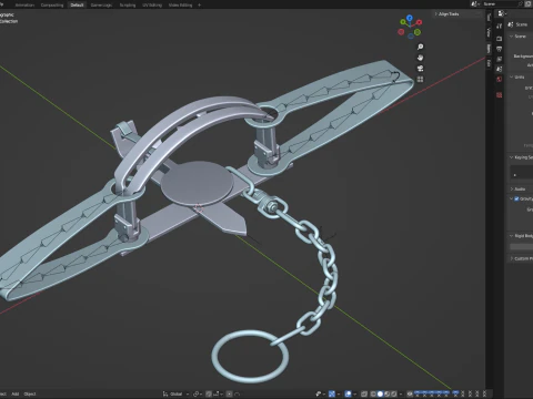 Trappola per orsi Modello 3D