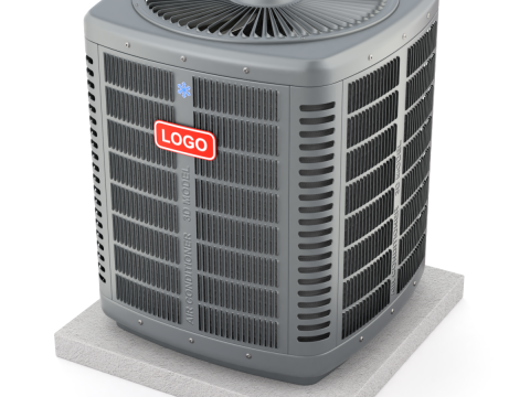 Heating and AC unit 3D-Modell