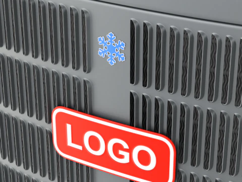 Unidade de aquecimento e AC Modelo 3D