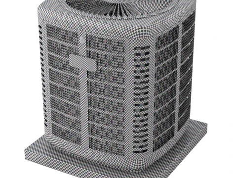 Unidade de aquecimento e AC Modelo 3D